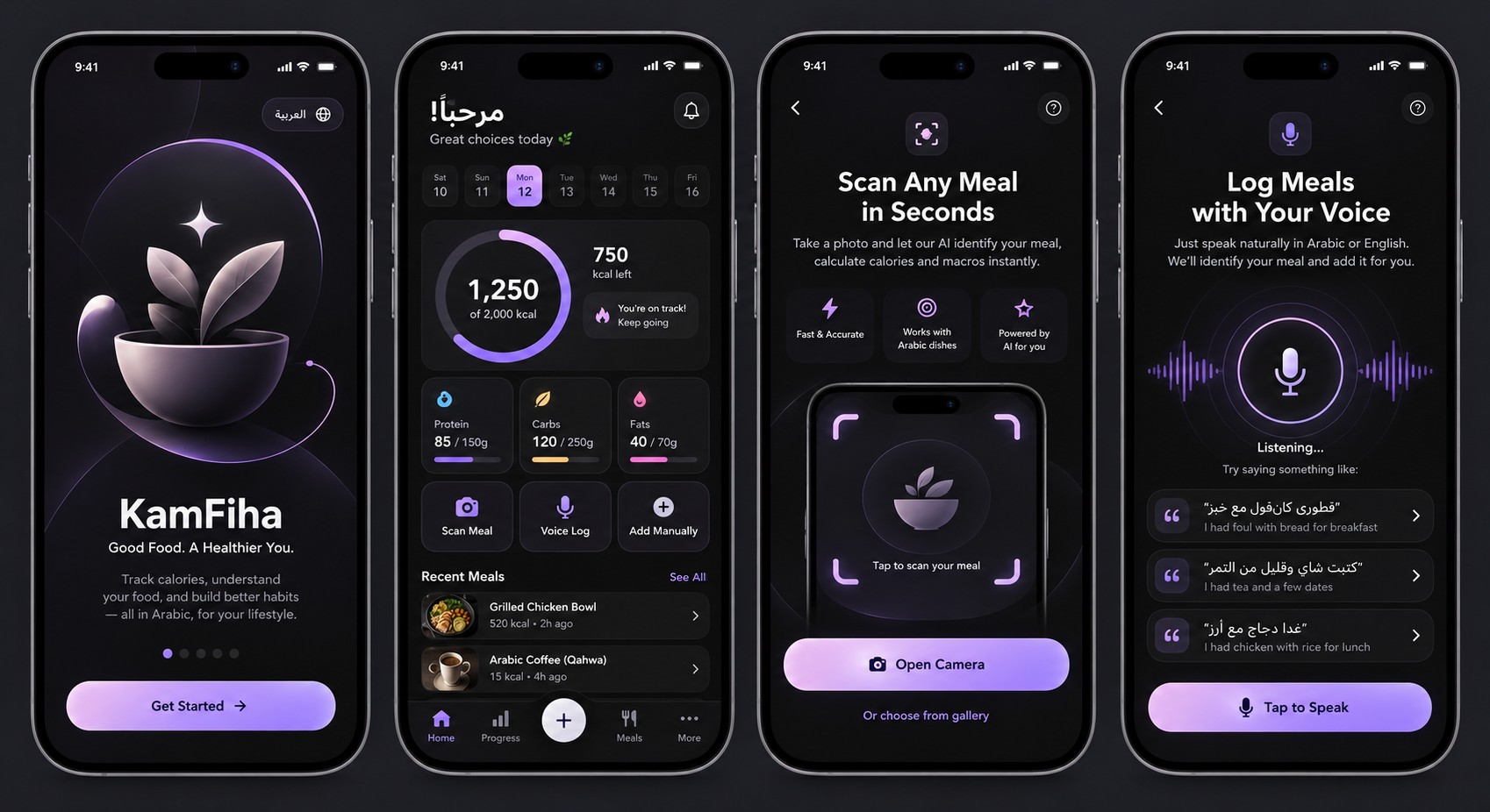 KamFiha dashboard and scan experience